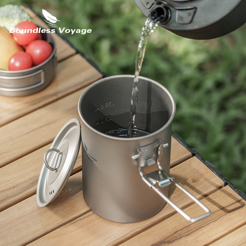 Boundless Voyage 900ml Titaniu - огляд і ціна Outdoor Camping Dining Set